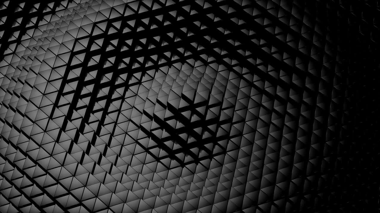 los triángulos formaron una onda