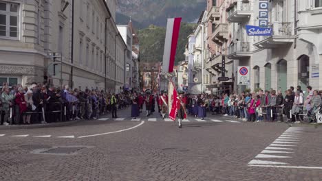 brass band vintl at the annual grape festival, meran - merano, south tyrol, italy (part 1 of 3)