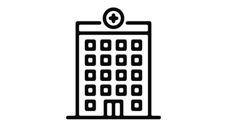 gráfico de movimiento de línea de hospital