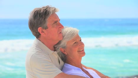 Mature-couple-on-a-beach