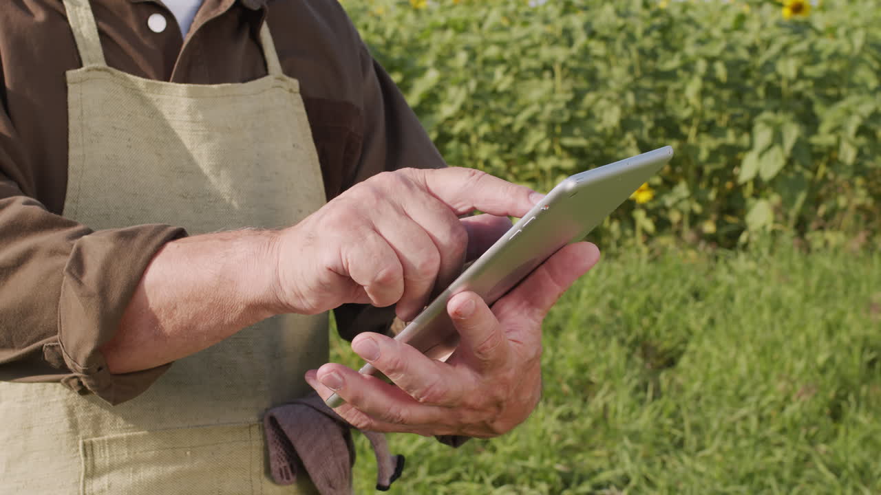 Agronomist With Digital Tablet