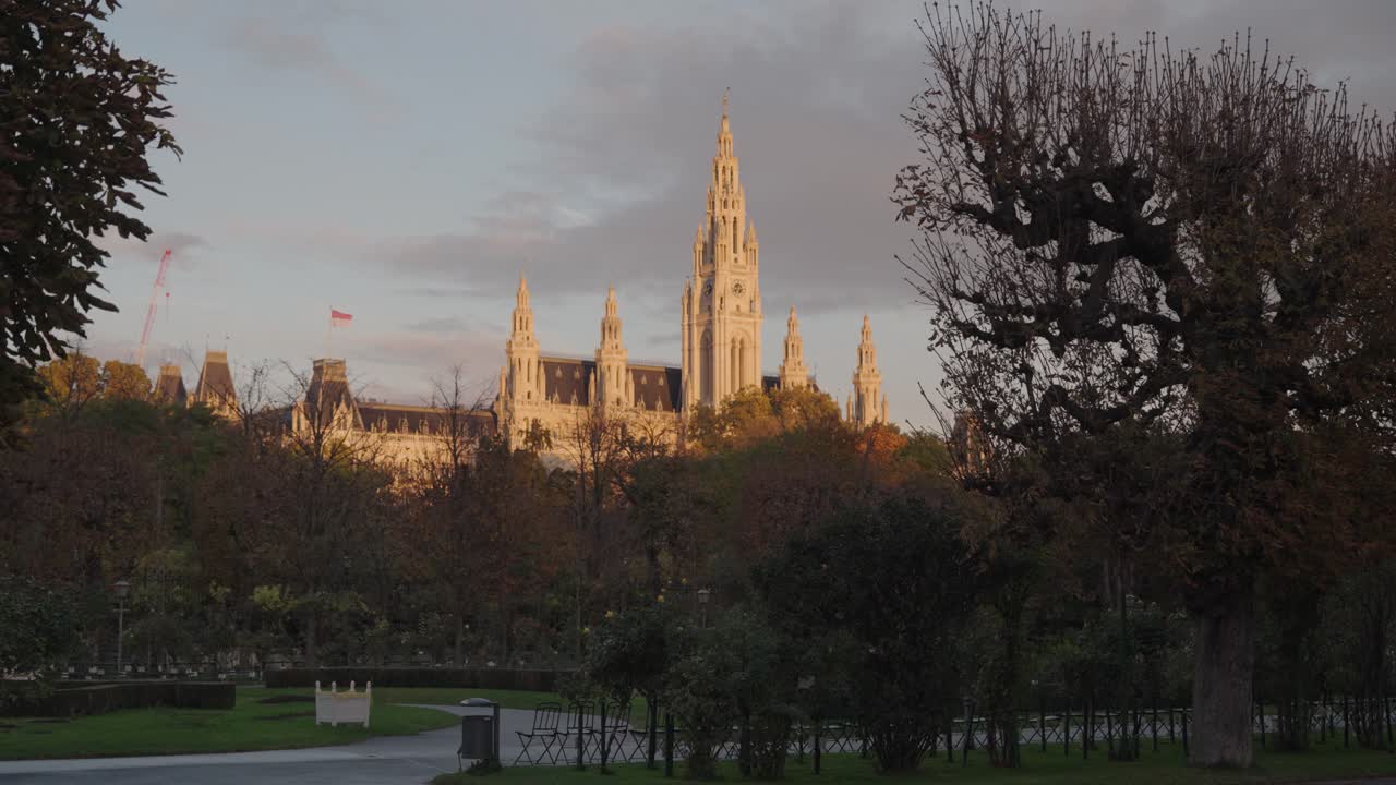 Vienna Rathaus in Autumn