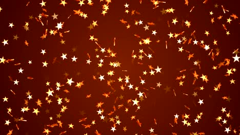 fondo de movimiento de partículas de estrellas brillantes abstractas