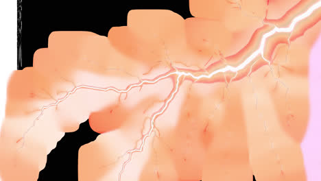 strong lightning animated overlay, transparent 4k video, alpha channel, prores 4444