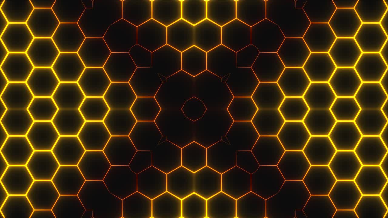 patrón hexagonal resplandeciente abstracto