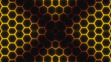 patrón hexagonal resplandeciente abstracto