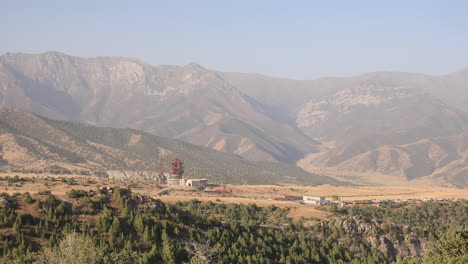 the mountainous border region of zaamin in uzbekistan