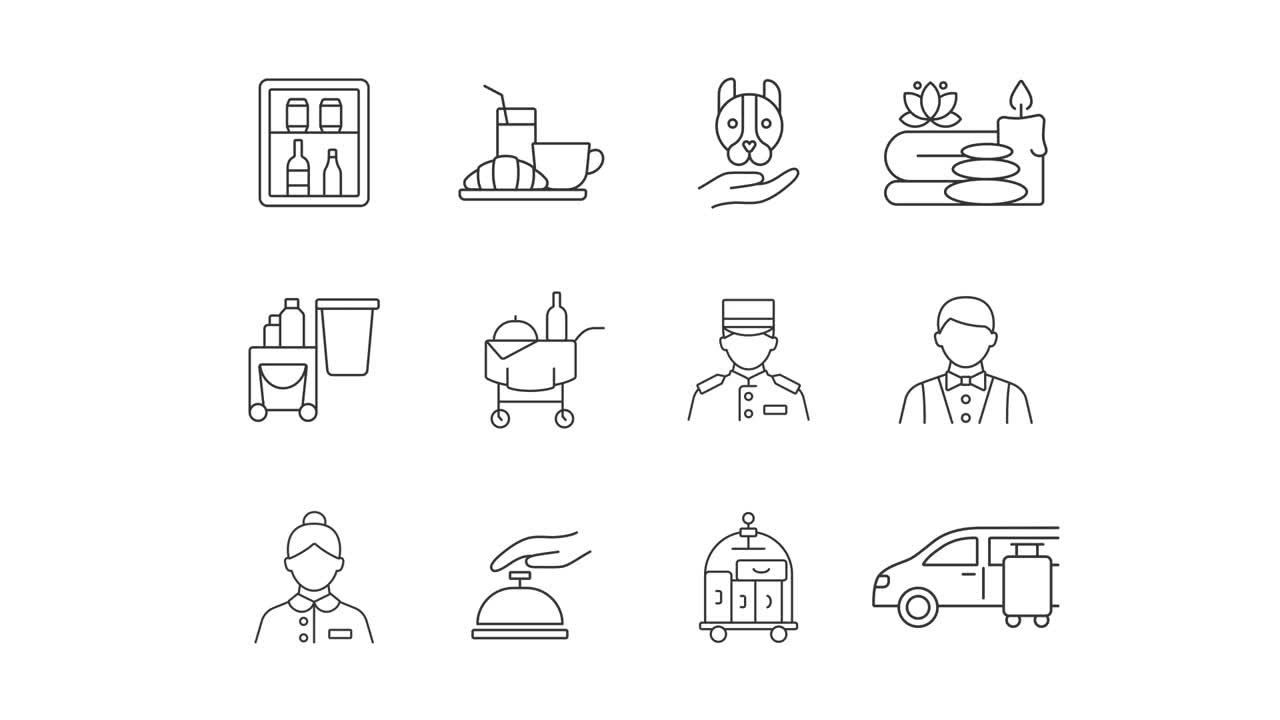 Hotel Service Icons