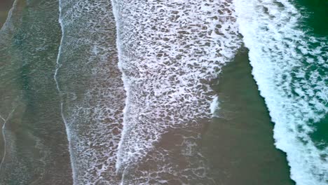 aerial shot of portrush west strand beach