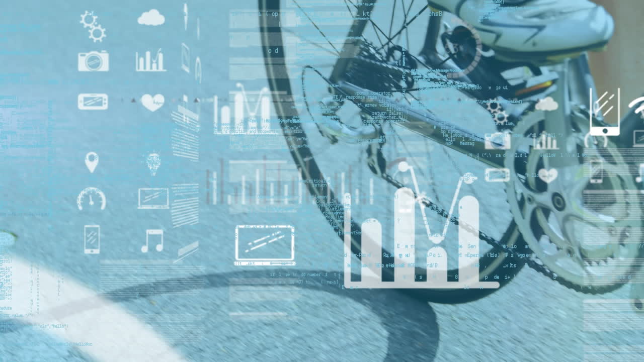 animación de estadísticas y procesamiento de datos sobre ciclistas caucásicas