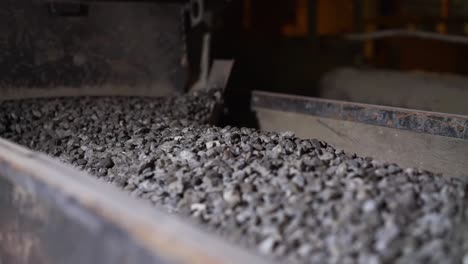 gravel conveyor belt in industrial setting