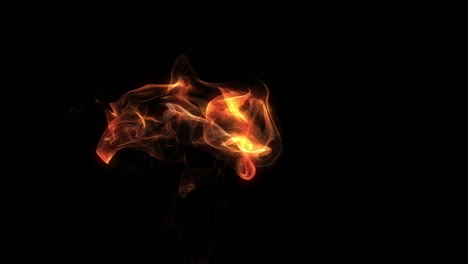 abstract fire and smoke visual effects