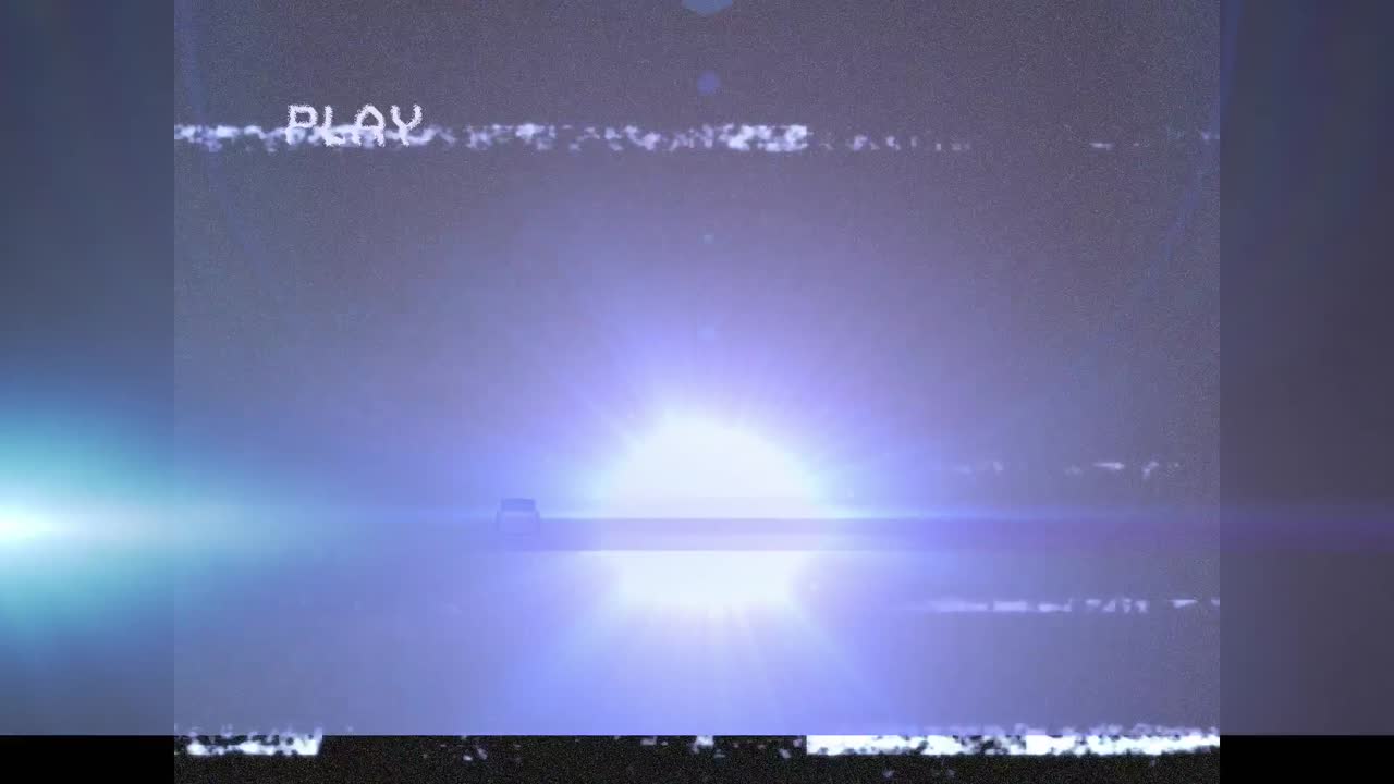 animación de la interfaz digital de reproducción en pantalla con procesamiento de datos y luz brillante