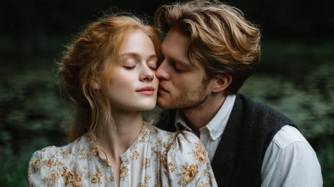 Intimate Moments: A Tender Embrace Capturing the Deep Connection Between Two Souls Amidst Nature's Serenity