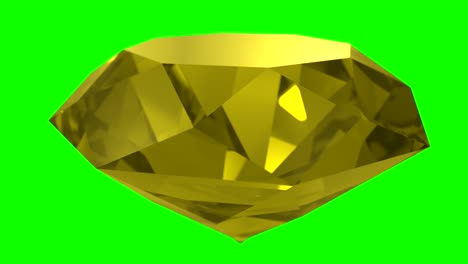 la piedra preciosa de zafiro amarillo es una piedra preciosa que gira en un bucle de fondo de boda 4k.