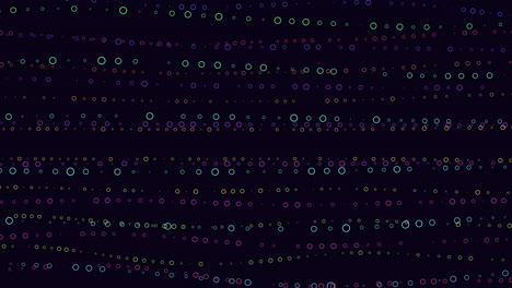 vibrant dot grid pattern on dark background