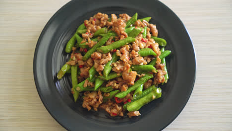 stir-fried-french-bean-or-green-bean-with-minced-pork---Asian-food-style