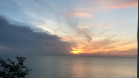 sunset on the beach at lipe island