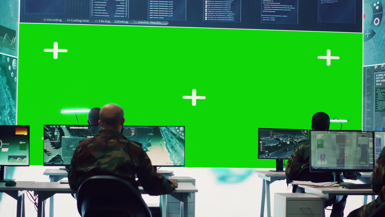 대형 화면에 고립된 디스플레이에서 작동하는 다양한 개인 그룹