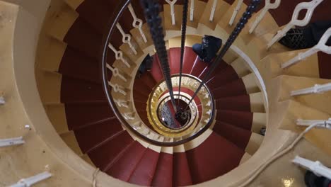 spiral staircase in a lighthouse