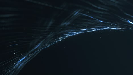 loopable animation of glowing particles