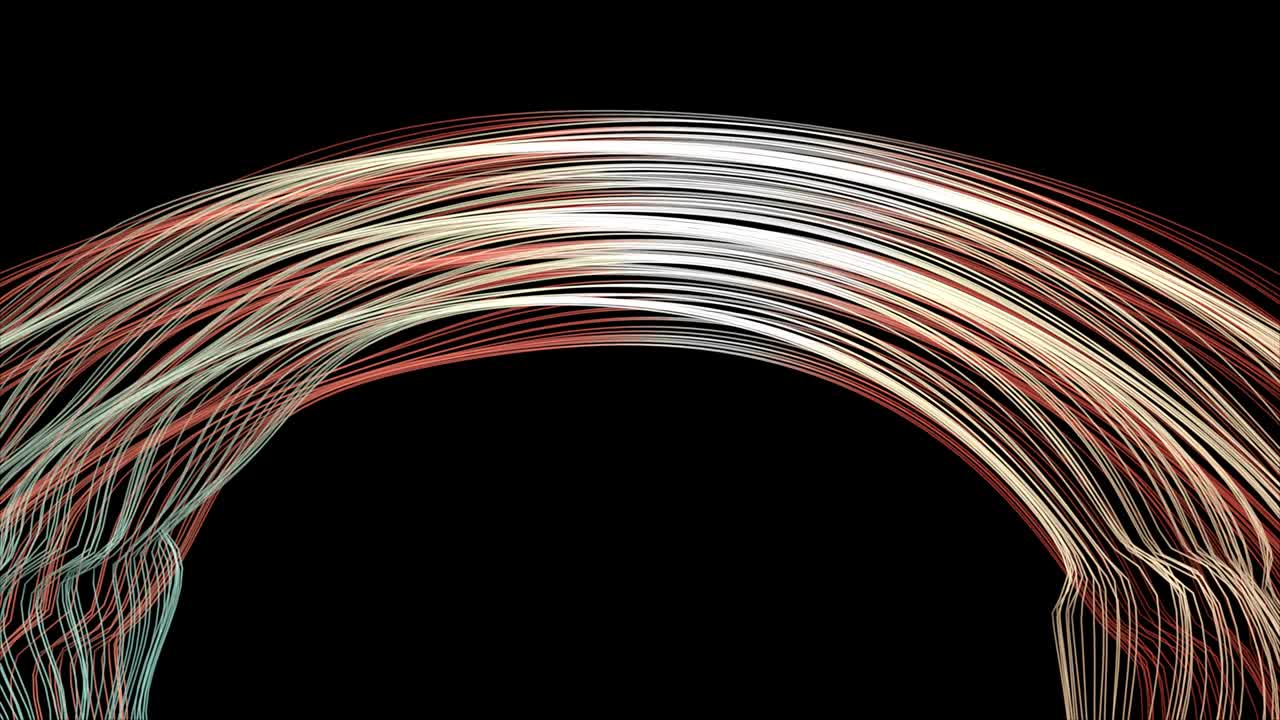 추상적인 빛의 흔적.