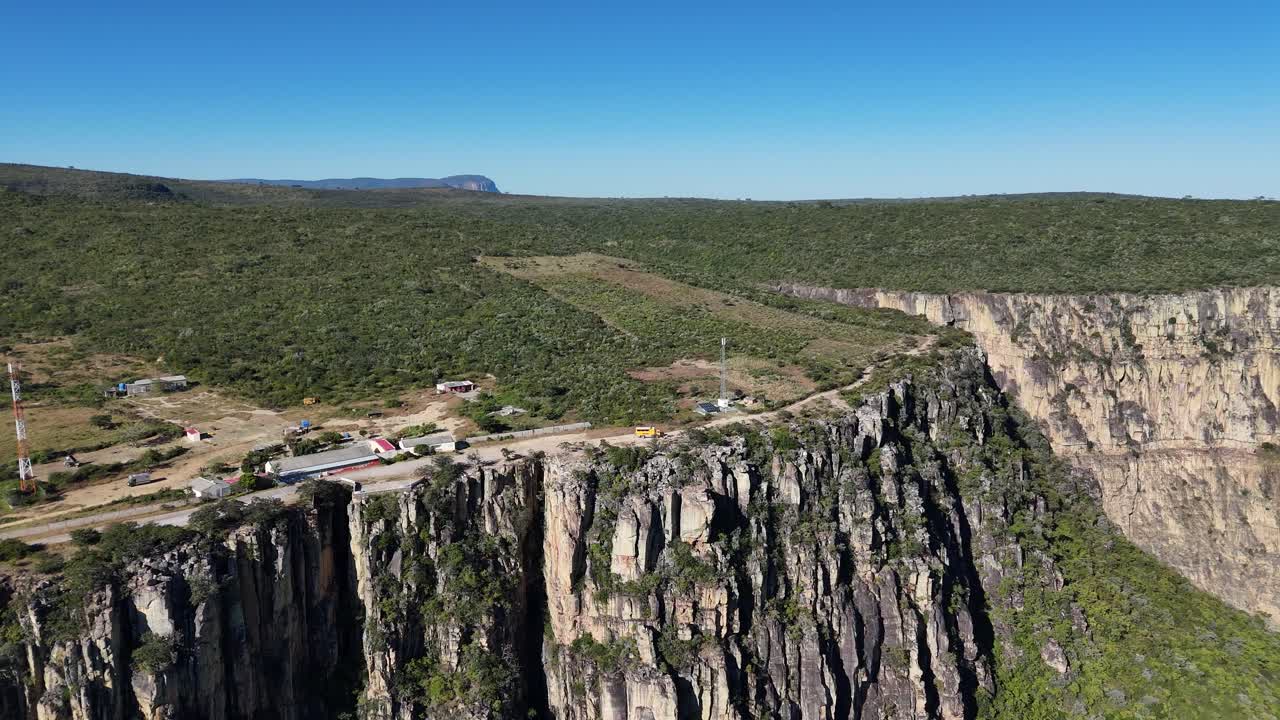 Majestic view of Tundavala mountains and cliffs captured by drone in southern Angola’s Huila province