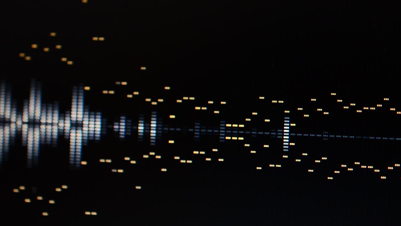 Musical rhythm. Rhythm on a black background