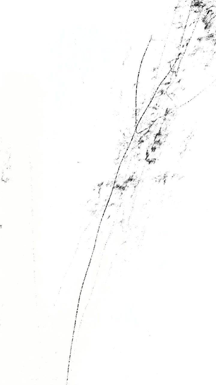 Abstract tratti di inchiostro nero su sfondo bianco