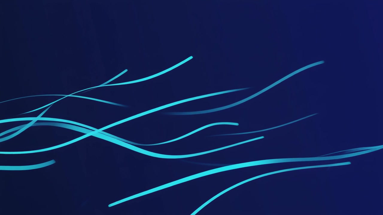 Abstract Motion Background with Flowing Blue Light Lines