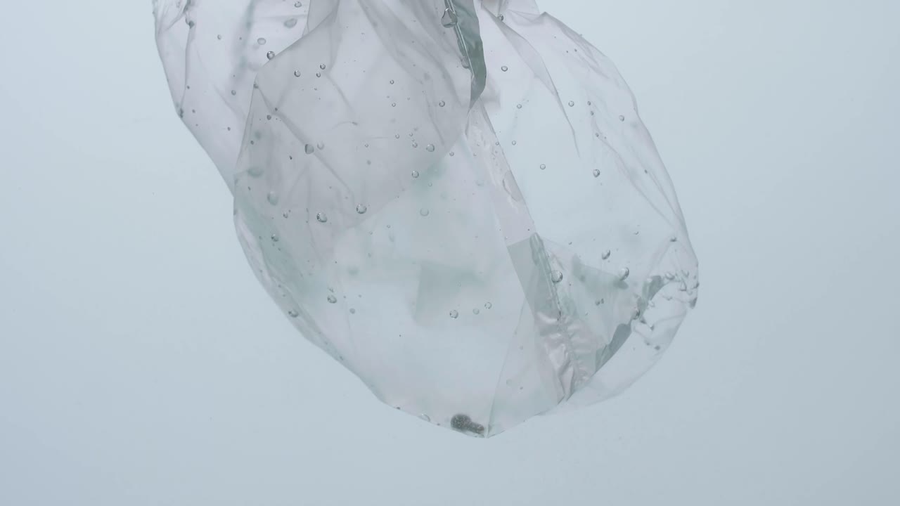 수중 오염 플라스틱 가방