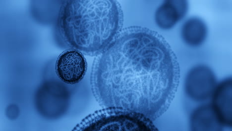 bactérias, vírus de microscópio