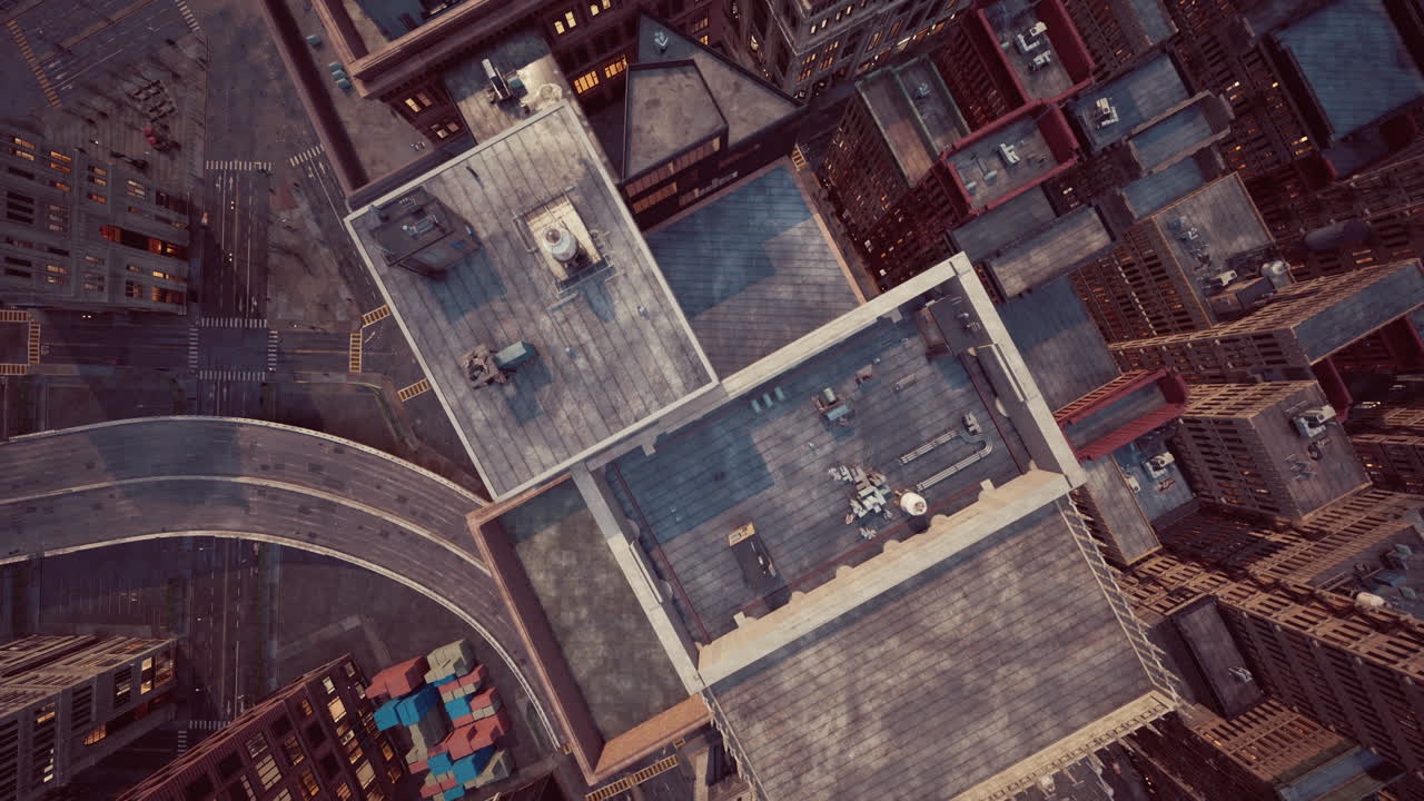 드론 으로 지어진 초고층 빌딩 의 도시  ⁇  view