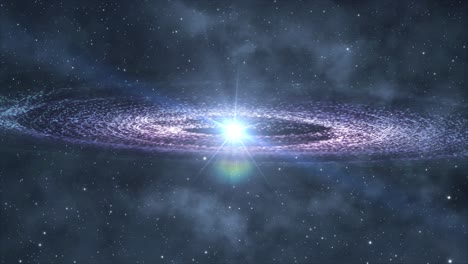 círculos galácticos que giran en el gran universo, el espacio exterior