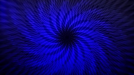 star geometric pattern neon shapes waves 3d animation motion graphics on dark background neon lines grid tunnel portal lighting glowing illusion dark blue