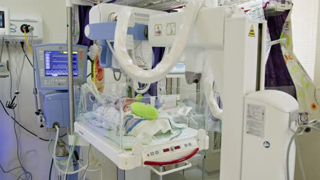 baby in nicu undergoing x-ray