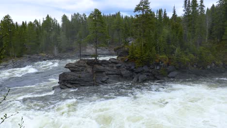 ristafallet waterfall in the western part of jamtland is listed as one of the most beautiful waterfalls in sweden.