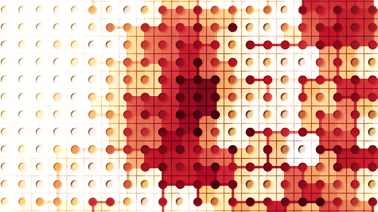 patrón geométrico abstracto con círculos y puntos