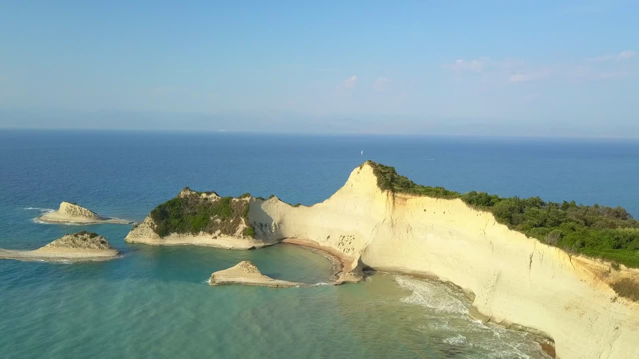 호흡을 끄는 코르푸 지중해의 지각, 이한 자연의 아름다움, 공중
