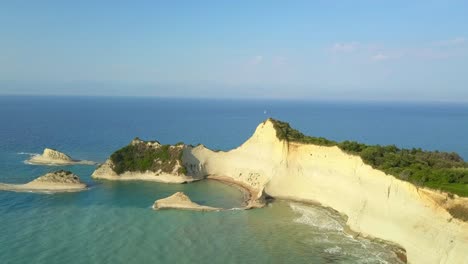 breathtaking corfu mediterranean headland idyllic natural beauty aerial