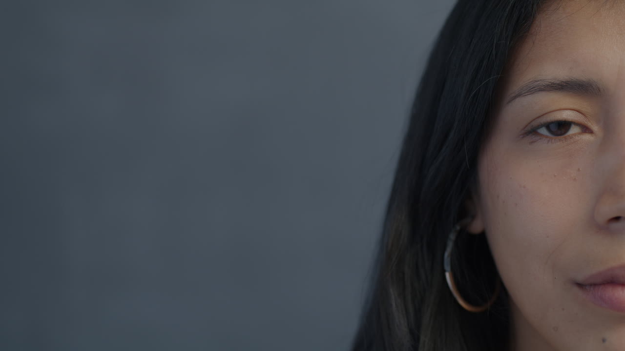 primer plano de la cara de una mujer