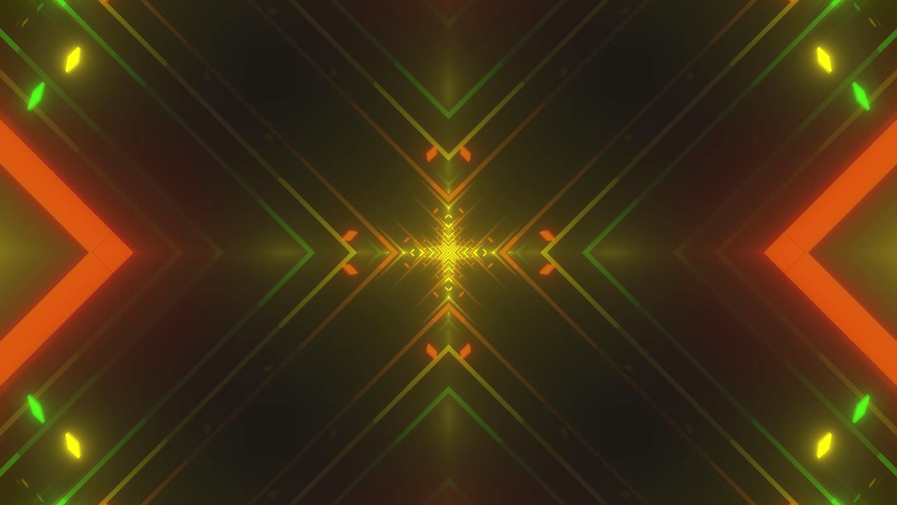 Abstract Neon Light Patterns