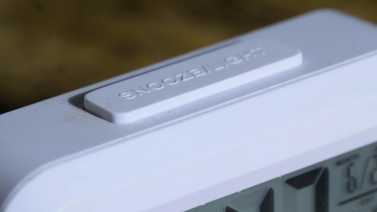 сноуз световые часы крупный план