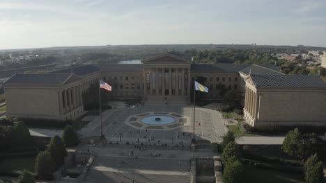 Museo-De-Arte-De-Filadelfia---Toma-Panorámica-De-Drones-En-Imágenes-De-4k