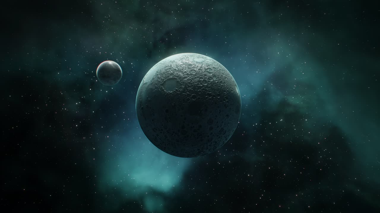 Marvelous and mystical cosmic planets set against a beautiful stellar background scene