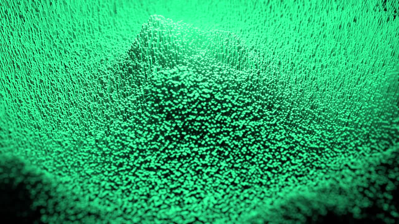 абстрактный зеленый 3d-геометрический рисунок