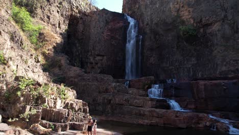 big waterfall in chapada dos veadeiros brazil