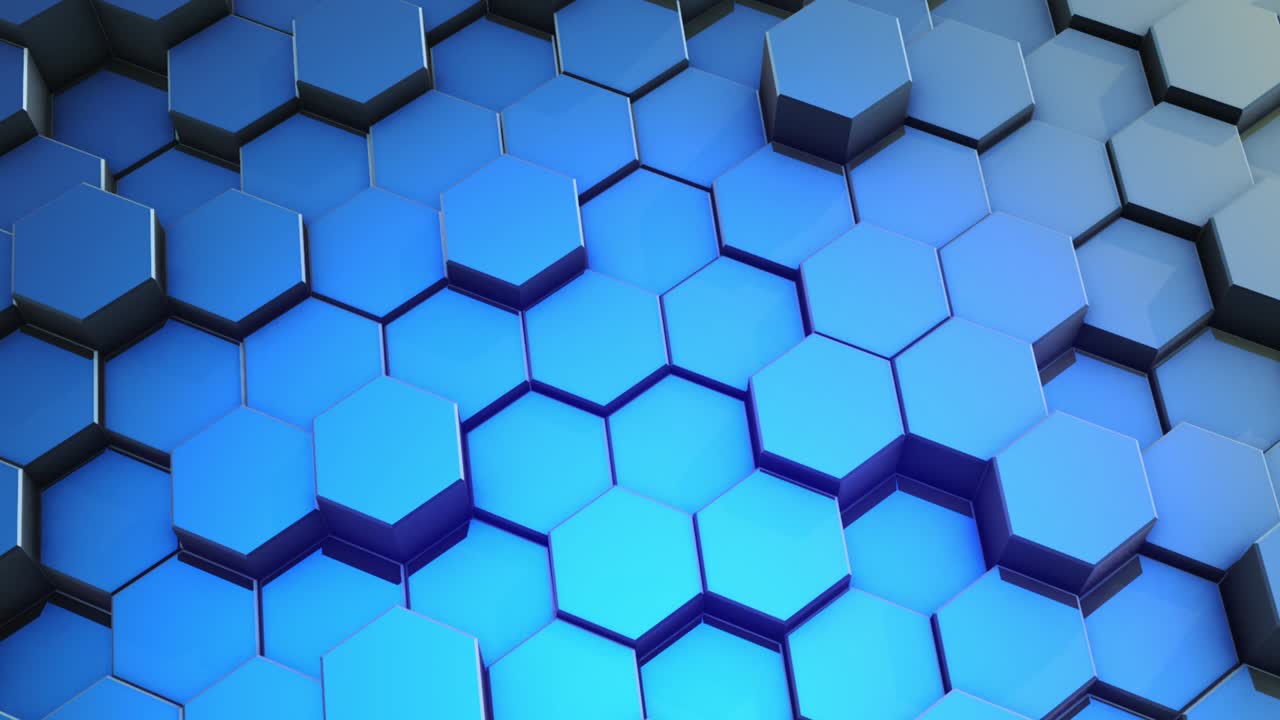 bucle abstracto colorido hexágono de panal de miel de fondo.