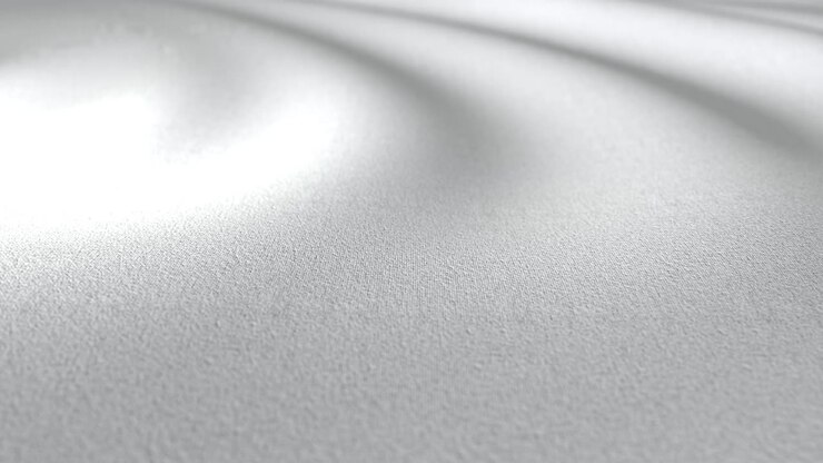 Smooth flowing white fabric texture with soft wave motion