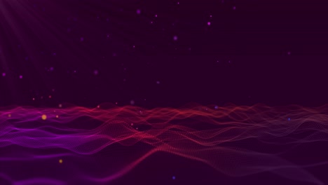 abstract digital particle waves